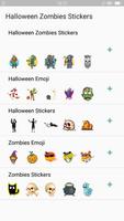 Halloween Emoji Sticker - Zombie Sticker постер