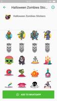 Halloween Emoji Sticker - Zombie Sticker স্ক্রিনশট 1