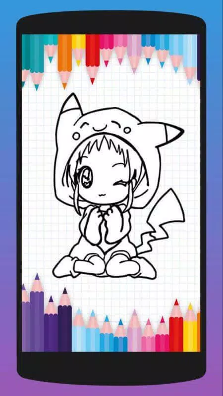Descarga de APK de Dibujos de Chicas Animé para colorear para Android