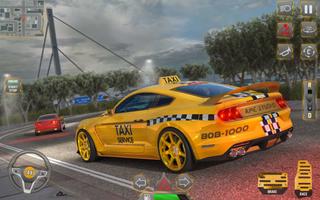 Us Taxi Car Driving Car Games poster