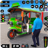 Modern Rickshaw Driver Game 3D icon