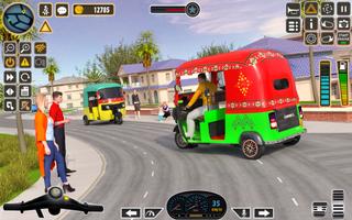 Modern Rickshaw Driver Game 3D screenshot 2