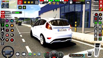 कार खेल कार चालक सिम्युलेटर स्क्रीनशॉट 2