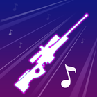 Beat gun hop เกมเพลง EDM 3D ไอคอน