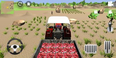 Indian Tractor Farming Simulat ポスター