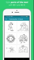 برنامه‌نما Ben Alien 10 coloring Herobook عکس از صفحه