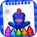 APK Spider hero coloring book man