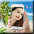 Mobile phone selfie frames icône