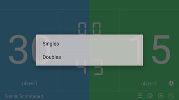 Tableau de bord de tennis capture d'écran 1