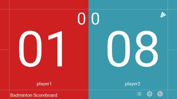 Badminton Scoreboard скриншот 1