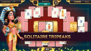 Cleopatra Solitaire TriPeaks постер