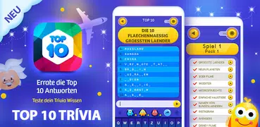 Top 10 Trivia Quiz Quizfragen