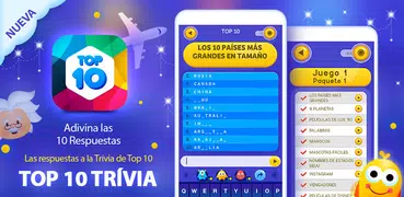Top 10 Trivia Preguntas Quiz