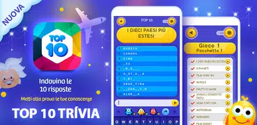 Top 10 Trivia Quiz Curiosità