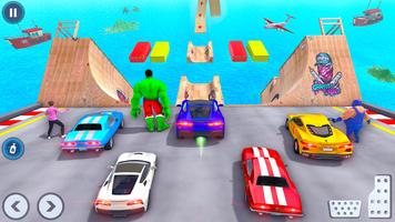 MegaRamp Car Race Hulking Game Affiche