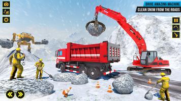 Snow Excavator Sim Crane Game تصوير الشاشة 2