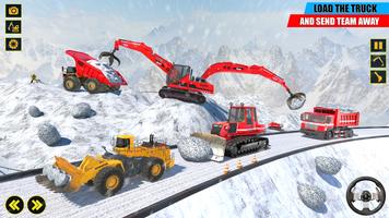 Snow Excavator Sim Crane Game تصوير الشاشة 3