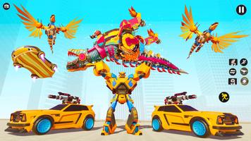 Flying Dino Robot Car Games capture d'écran 1
