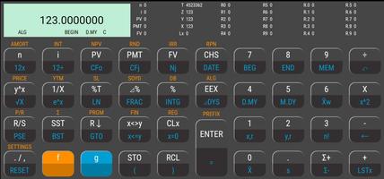 12C Pro Financial Calculator poster