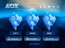 برنامه‌نما xiptv smarters player عکس از صفحه