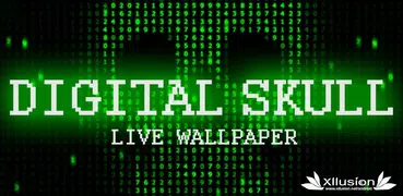 數位骷髏動態桌布 Digital Skull