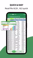 Lecteur XLSX - Visualiseur XLS capture d'écran 1