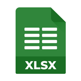 Spreadsheets office: XLS, XLSX icon