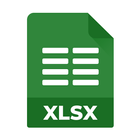 Spreadsheets office: XLS, XLSX アイコン