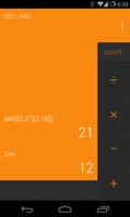 Calculator Orange Splash ảnh chụp màn hình 1