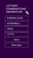 Lottery Combinations Generator Affiche