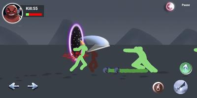 Stickman Zombie Portals : Blad Plakat