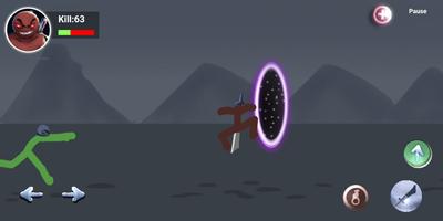 Stickman Zombie Portals : Blad captura de pantalla 2