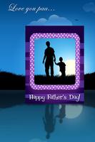 Happy Father's Day Photo Frame poster