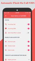 Auto Flash alert on call & sms capture d'écran 1