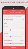 Auto Flash alert on call & sms скриншот 2