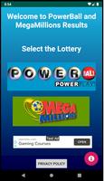 Megamillions and Powerball Lottery Live Results Affiche