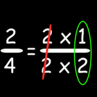 Fraction Simplify Practice icon