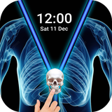 X-Ray Scan Zip Screen Lock App icône
