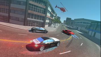 Police Car Drift Driving Simul постер