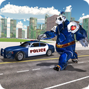 Panda robot simulator - police cop robot APK