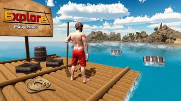 Raft Survival Island Simulator - Survive on a Raft screenshot 1