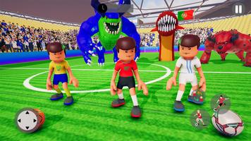 Rainbow Monster Mini Football تصوير الشاشة 1