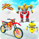 Snow Mountain Bike Racing -Transform Robot Bike APK