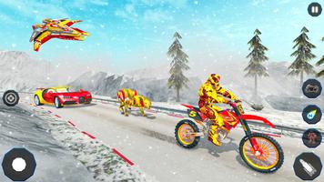 Snow Mountain Bike Racing -Transform Robot Bike screenshot 3