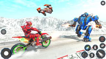 Snow Mountain Bike Racing -Transform Robot Bike screenshot 1