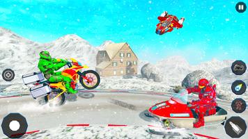 Snow Mountain Bike Racing -Transform Robot Bike screenshot 2
