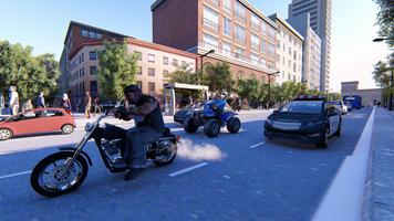 US Police ATV Quad Bike: City  screenshot 2
