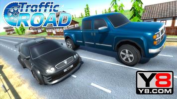 Traffic Road Car Driving Game पोस्टर