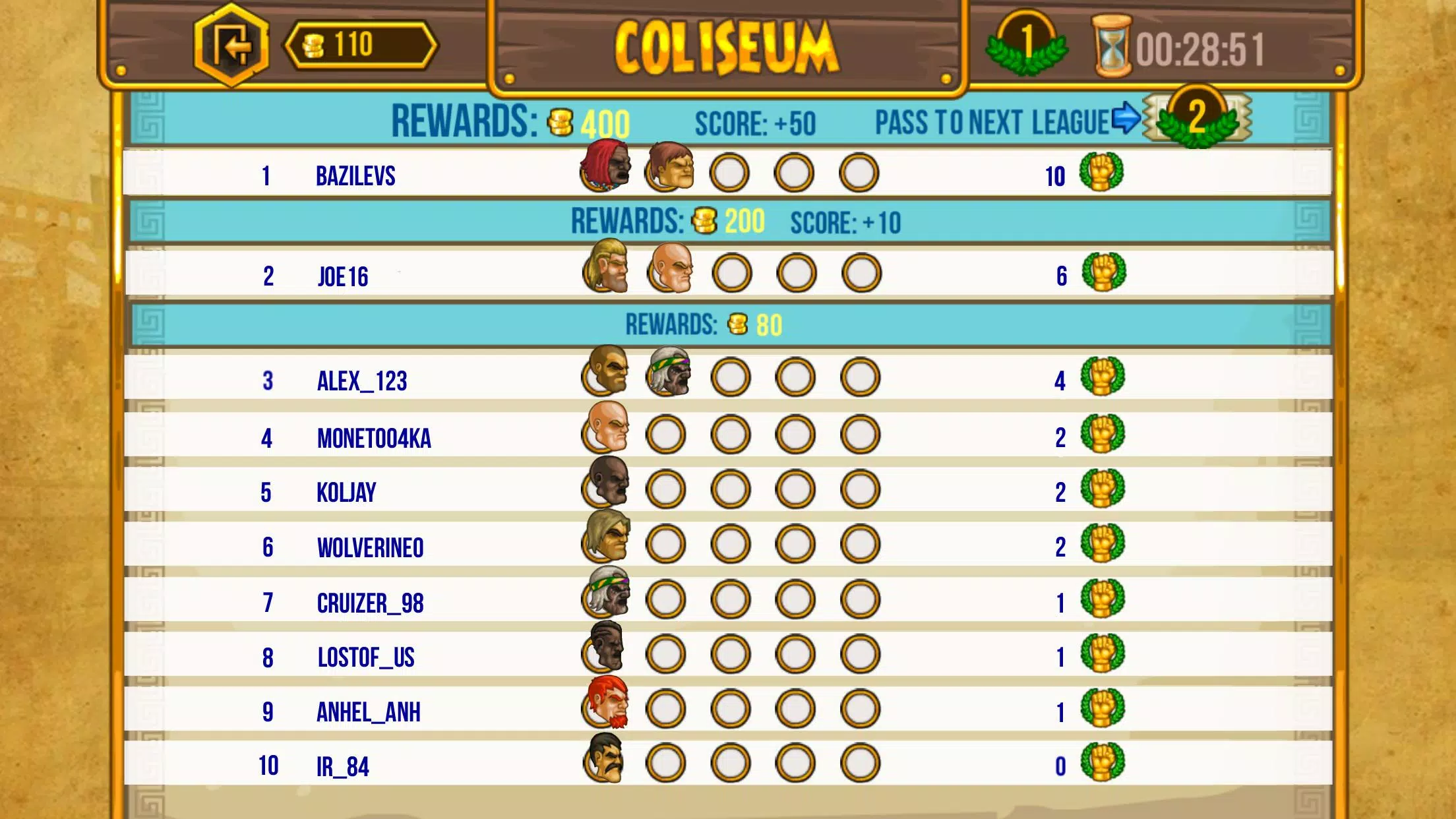 Gods of Arena: Online Battles by Y8