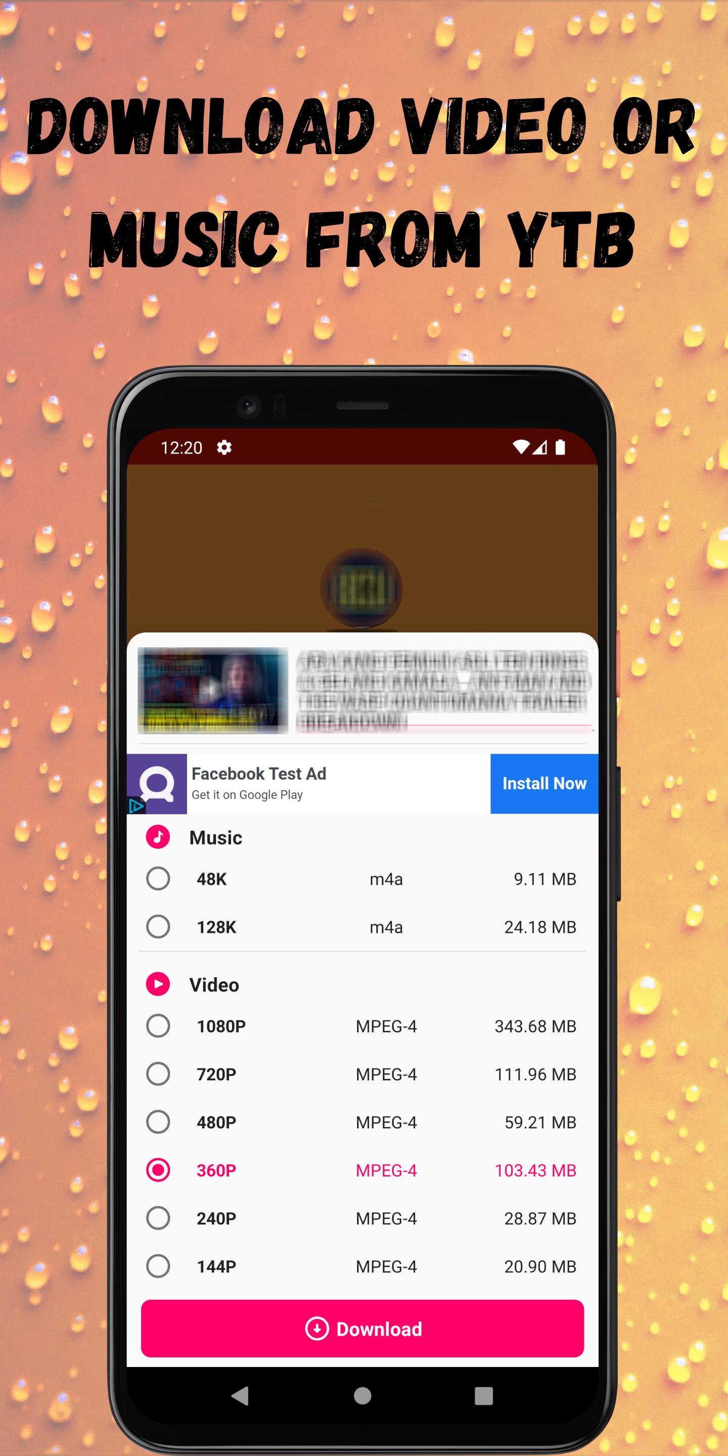 Descarga de APK de Music Video Downloader Y2mate para Android